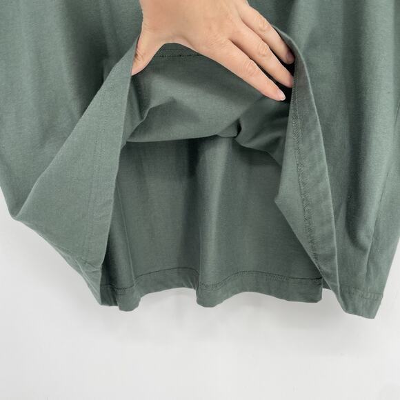 NWOT Lands' End Men's XL Green Crewneck T-Shirt 100% Cotton Super Soft Basic - Picture 8 of 9